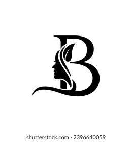 B beauty logo. Beauty logo design.