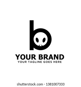 b, bee logotype for drug and cosmetic brands