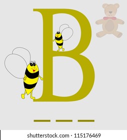 B for bee vector