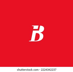 B, BI, IB letter logo design template elements. Modern abstract digital alphabet letter logo. Vector illustration.