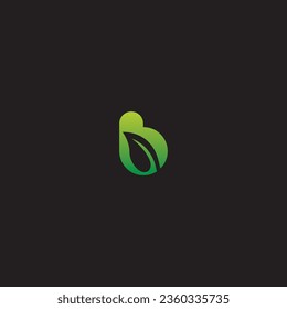B Bio Initial Letter Logo Vector element. Initial logo template
