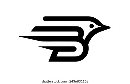 B bird initial logo | B bird | B logo | initial logo