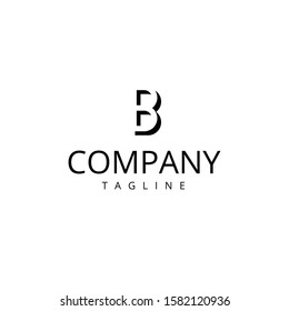 B Black Letter Logo Design