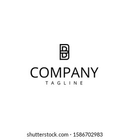 B Black Letter Logo Design