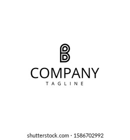 B Black Letter Logo Design