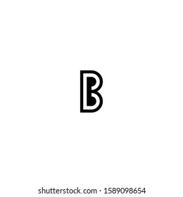 B Black Letter Logo Design