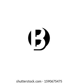 B Black Letter Logo Design Stock Vector (Royalty Free) 1590675475 ...