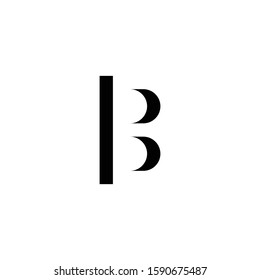 B Black Letter Logo Design