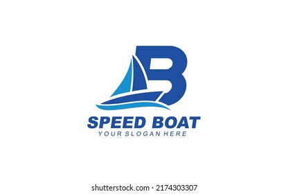 B Boat Logo Design Inspiration Vector Stock Vector (Royalty Free ...