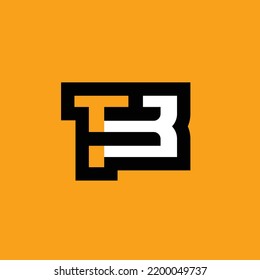 B Bold Minimalist Logo template