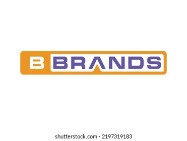 B Brands Logo Design Template Letter Stock Vector (Royalty Free ...