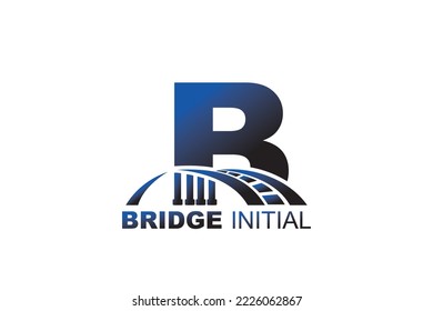 Plantilla del logotipo de la carta puente B para su marca.
