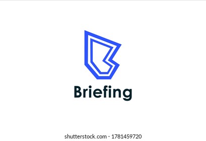 B, Briefing Logo Vector Templates