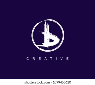 B Brush Logo Design