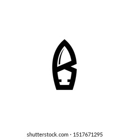 B Bullet design logo template