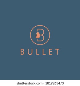 B mit Kugel-Zielschnürer-Logo-Design	