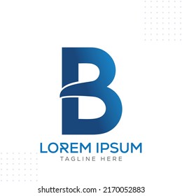 B business Logo Design Vector Template In Modern Creative Minimal Style