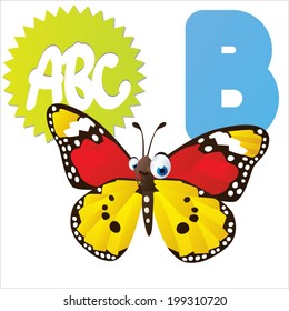 B Butterfly Stock Vector (Royalty Free) 199310720 | Shutterstock