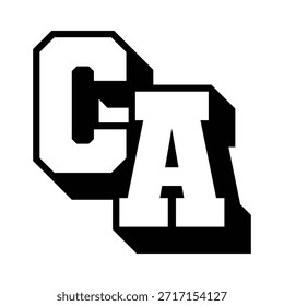 A B C
Logo de gráfico completo 3D Letra mayúscula Estilo Fuente Bold Sports Equipo Competencia Universidad Varsity Cool Drop Shadow Typography
