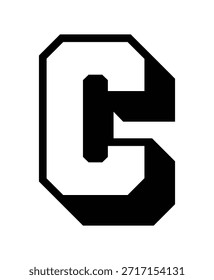 A B C
Logo de gráfico completo 3D Letra mayúscula Estilo Fuente Bold Sports Equipo Competencia Universidad Varsity Cool Drop Shadow Typography
