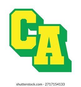 A B C
Logo de gráfico completo 3D Letra mayúscula Estilo Fuente Bold Sports Equipo Competencia Universidad Varsity Cool Drop Shadow Typography
