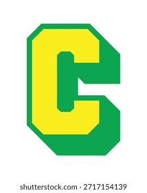 A B C
Logo de gráfico completo 3D Letra mayúscula Estilo Fuente Bold Sports Equipo Competencia Universidad Varsity Cool Drop Shadow Typography
