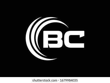 B C, BC Initial Letter Logo-Design, Vektorvorlage, grafisches Alphabet-Symbol für Unternehmensidentität
