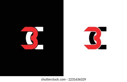 B C, BC Modelo vectorial de diseño de logotipo de carta inicial, Símbolo gráfico de alfabeto para identidad empresarial