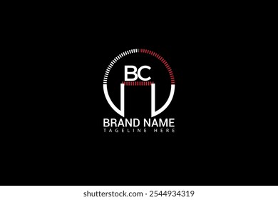 B C, BC Initial Letter Logo Design, Vektorvorlage, Grafisches Alphabet Symbol für Corporate Business Identity