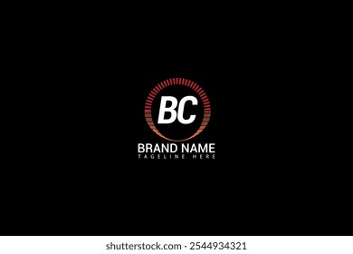 B C, BC Initial Letter Logo Design, Vektorvorlage, Grafisches Alphabet Symbol für Corporate Business Identity