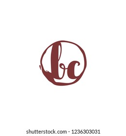 B C BC Initial logo template vector. Letter logo concept