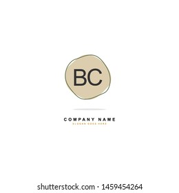 B C BC Initial logo template vector