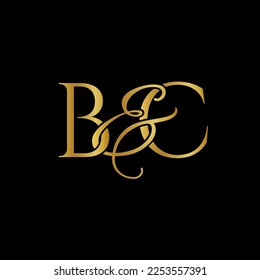 B and C , BC logo initial vector mark , BC luxury logo