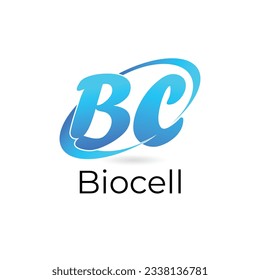 b c biocell un diseño de logotipo de letras