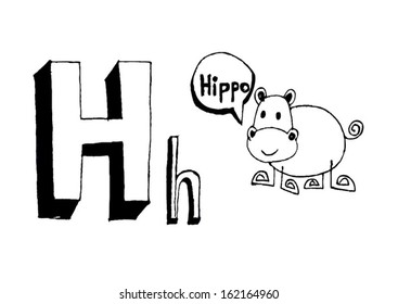 A b c d e f g h i j k l m n o p q r s t u v w x y z cartoon text font Hand drawing vector letters 