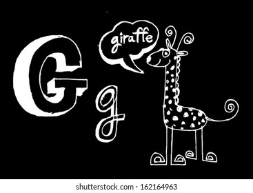  A b c d e f g h i j k l m n o p q r s t u v w x y z cartoon text font Hand drawing vector letters 