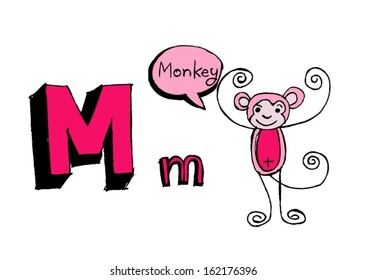 A b c d e f g h i j k l m n o p q r s t u v w x y z cartoon text font Hand drawing vector letters 
