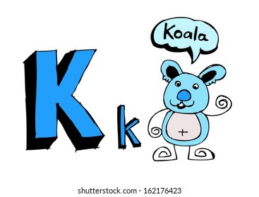 A b c d e f g h i j k l m n o p q r s t u v w x y z cartoon text font Hand drawing vector letters 