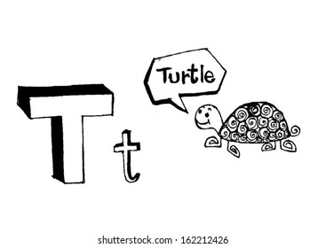 A b c d e f g h i j k l m n o p q r s t u v w x y z cartoon text font Hand drawing vector letters 