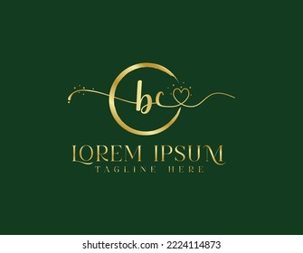 B C Logo moderno cursivo femenino