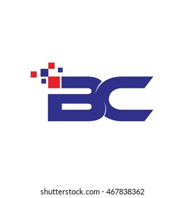 B C Initial Logo Design Template
