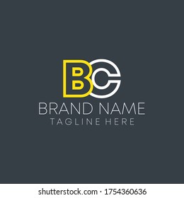 b c joint letter logo design vector. b c business logo.