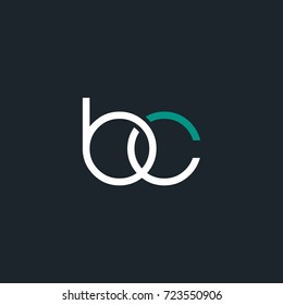 B C joint logo round letter vector design template