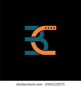 b and c letter good for logo, vector design