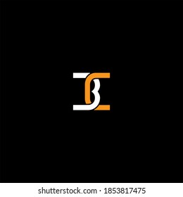 B C letter logo creative design on black color background,bc monogram