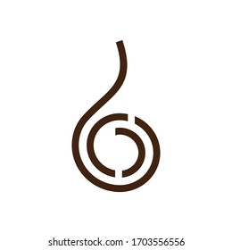 Diseño del logotipo de letras B y C