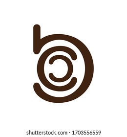 Diseño del logotipo de letras B y C