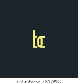 B & C Letter logo design vector element