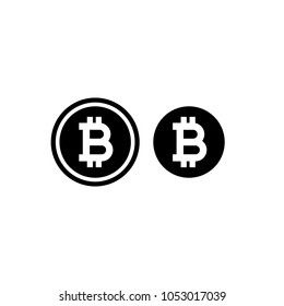 B circle icon crypto cryptocurrency chip market e money mining simple trade payment web icon financial sign symbol