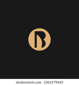 B Circle Letter Logo Symbol Vorlage Vektorgrafik,